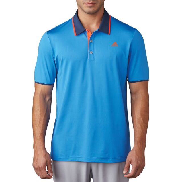 adidas Golf Mens Climacool Performance LC Logo Polo Shirt