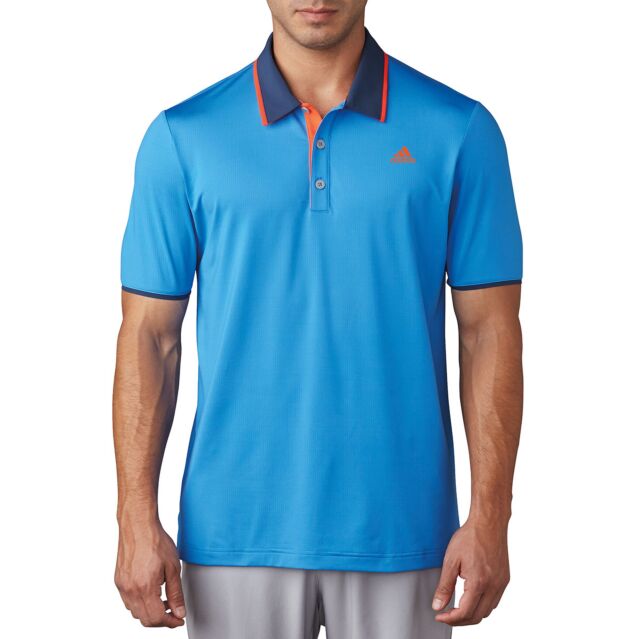 adidas Mens Climacool Performance LC Logo Polo Shirt