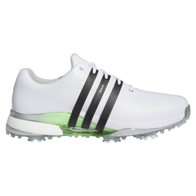 adidas Golf Mens 2024 Tour 360 Premium Waterproof Leather Spiked Golf Shoes