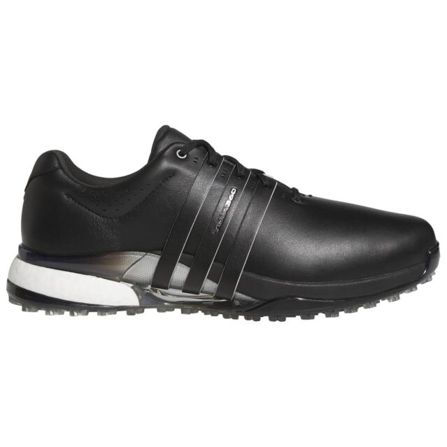 adidas Golf Mens 2025 TOUR360 Spikeless Waterproof Leather Wide Golf Shoes
