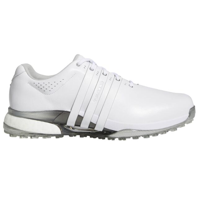 adidas Golf Mens 2025 TOUR360 25 SpikeLess Waterproof Leather Golf Shoes - Wide Fit
