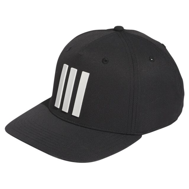 adidas Golf Mens 2025 Tour Hat 3 Stripe Wicking Sweatband Jacquard Cap
