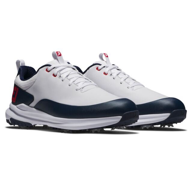 Footjoy Mens 2025 Tour Rival Synthetic Leather Cushioned Waterproof Golf Shoes