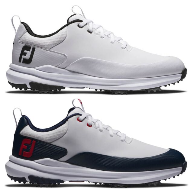 Footjoy Mens Tour Rival Synthetic Leather Cushioned Waterproof Golf Shoes