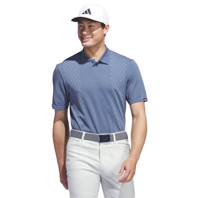 adidas Golf Mens 2024 Ultimate 365 Short Sleeved Moisture Wicking Polo Shirt