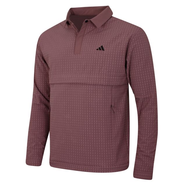 adidas Golf Mens 2024 Ultimate 365 WIND.RDY Stretch Quarter Zip Sweater