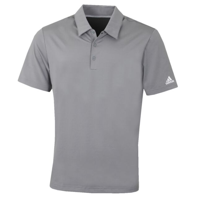 adidas Golf Mens Ultimate 2.0 Solid Crestable UV Protect Polo Shirt