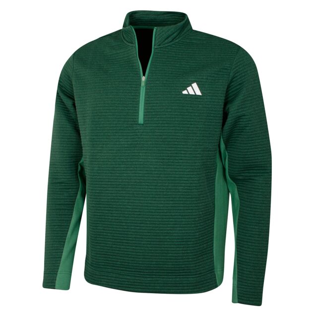 adidas Golf Mens 2025 Ultimate 365 Durable Water Repellent Textured Sweater