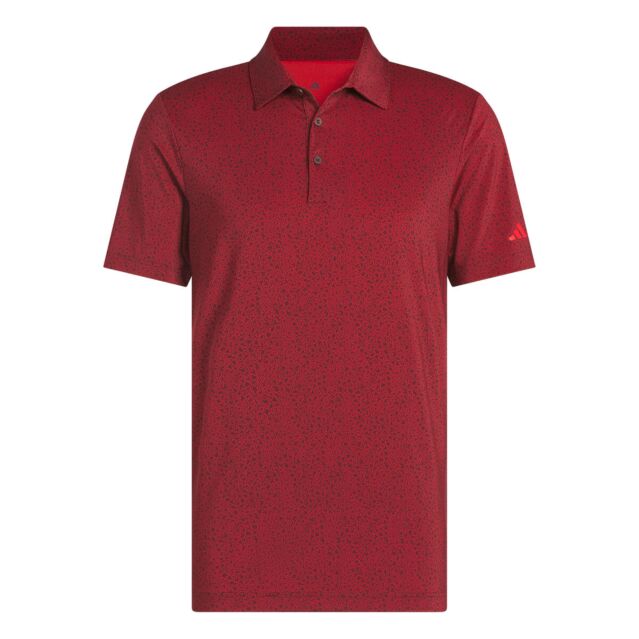 adidas Golf Mens 2025 Ultimate365 Mini Bunker Sustainable Regular Fit Polo Shirt