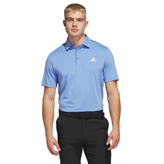 adidas Golf Mens Ultimate365 Solid Left Chest Stretch Polo Shirt