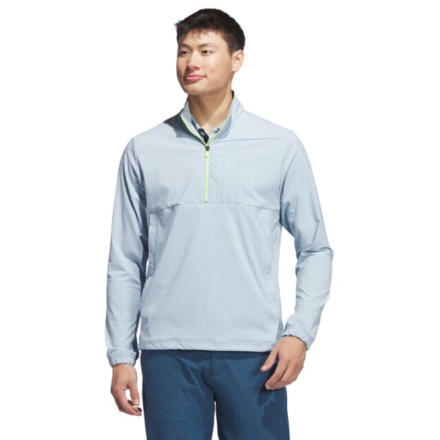 adidas Golf Mens Ultimate365 Tour WIND.RDY Half-Zip Pullover Jacket
