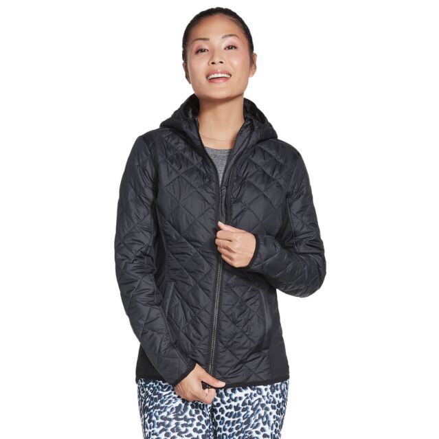 Skechers Womens Everyday Reflective Quilted Puffer Jacket