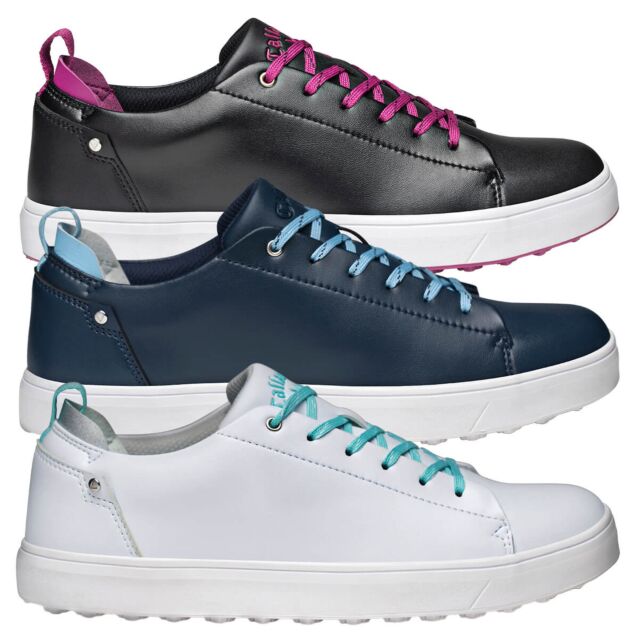Callaway Golf Womens W684 Laguna Leather Upper Spikeless Golf Shoes