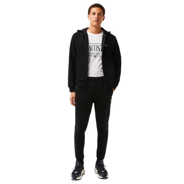 Lacoste Mens Organic Brushed Fleece Hooded Tracksuit