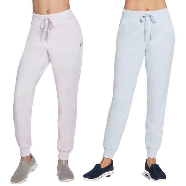 Skechers Womens Diamond Heritage Sweatpants Drawcord Cotton Joggers
