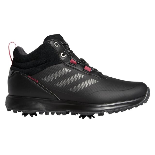 adidas Golf Womens S2G Mid Wide Fit Waterproof Spiked Recycled Golf Boots