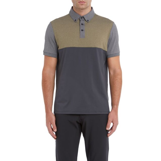 Wolsey Mens Colour Block Quick Drying Lightweight Golf Polo Shirt