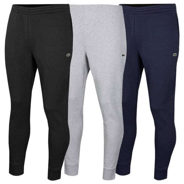 Lacoste Mens 2025 Organic Cotton Fleece Slim Fit Light Trackpants
