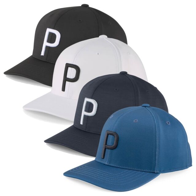 Puma Golf P Embroidered One Size Cat Logo Snapback Closure Cap