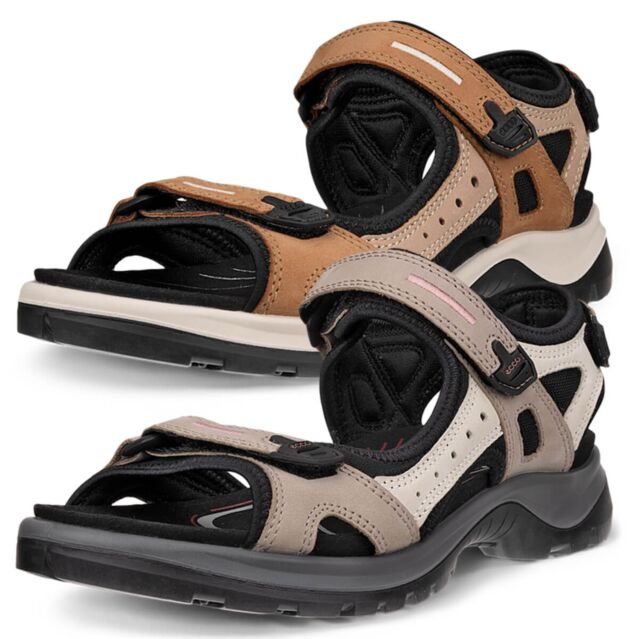 Ecco Womens 2026 Offroad Lightweight Leather Comfortable Stretch Sandals