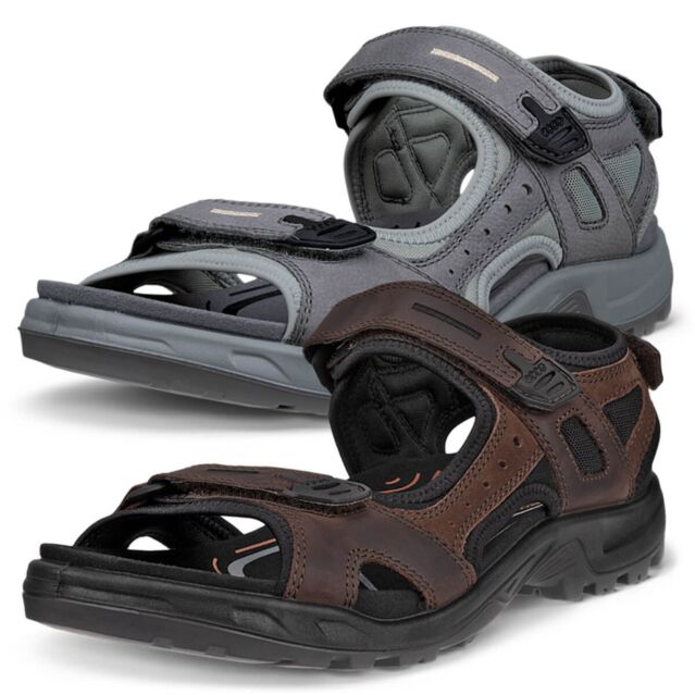Ecco Mens 2026 Offroad Yucatan Lightweight Flexible Durable Leather Sandals