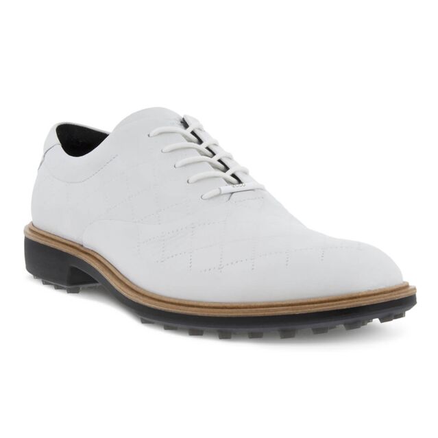 Ecco Mens M Classic Hybrid Leather Water Resistant Spikeless Golf Shoes