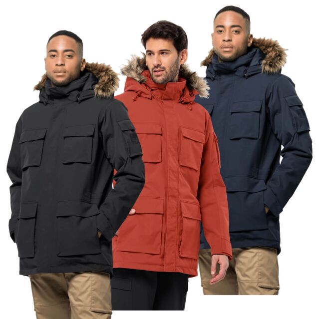 Jack Wolfskin Mens Glacier Canyon Waterproof Insulated Parka Jacket