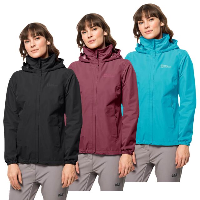 Jack Wolfskin Womens Stormy Point 2L Windproof Waterproof Jacket