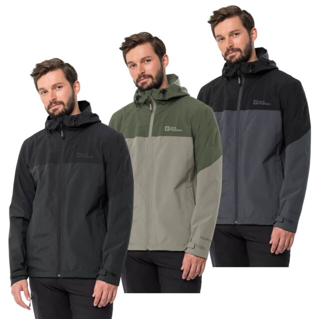 Jack Wolfskin Mens Weiltal 2L Breathable Waterproof Windproof Jacket