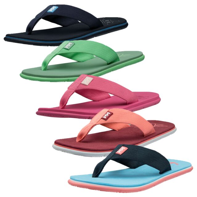 Helly Hansen Womens Seasand HP Leather Strap Rubber Sandal Beach Flip Flops