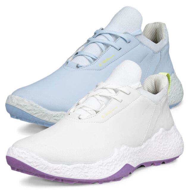 Ecco Womens BIOM H5 Lace Spikeless Waterproof Leather Modern Golf Shoes