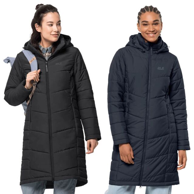 Jack Wolfskin Womens North York Coat Windproof Stretch Recycled Jacket