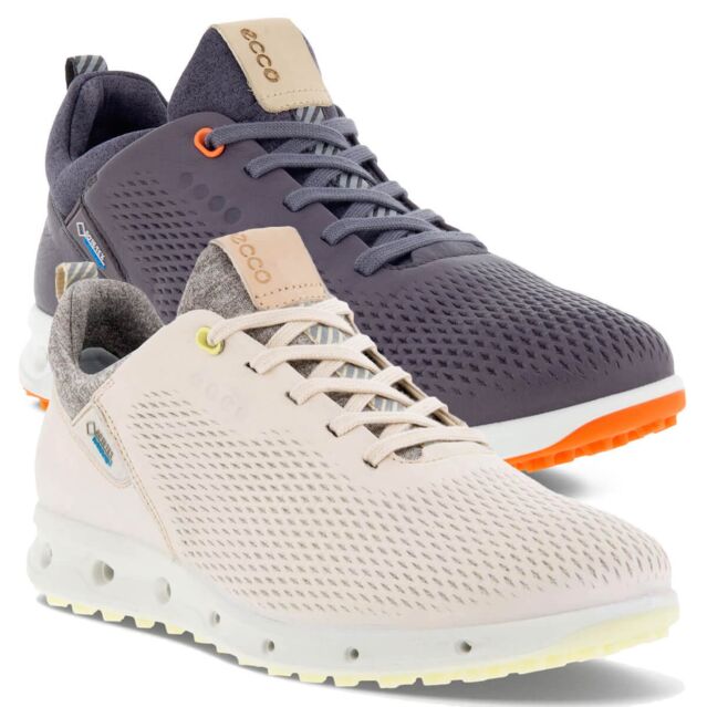 Ecco Womens Golf Cool Pro Waterproof Spikeless Leather Golf Shoes