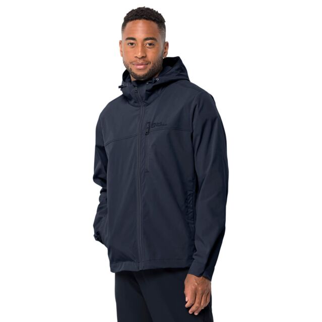 Jack Wolfskin Mens Desert Wind Windproof Hooded Breathable Jacket