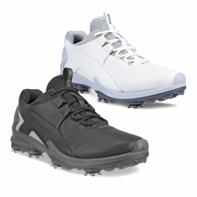 Ecco Mens 2026 BIOM Tour Fluidform Waterproof Spiked Leather Golf Shoes