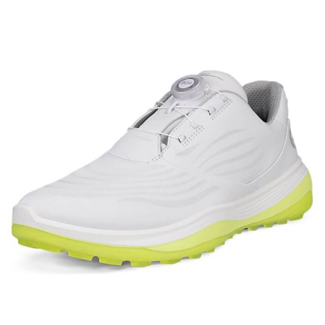 Ecco Mens LT1 Boa Waterproof Leather Cushioned Spikeless Golf Shoes