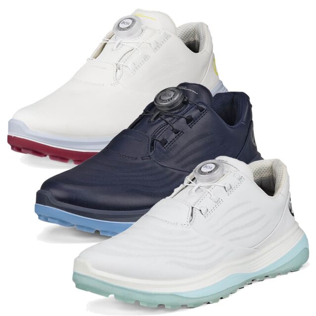 Ecco Womens 2026 LT1 Boa Fastening Waterproof Leather Spikeless Golf Shoes