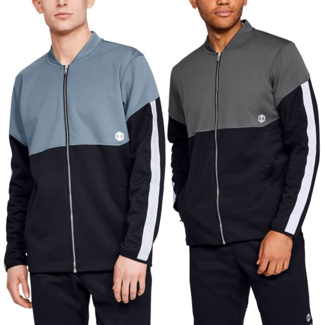 Under Armour Mens Athlete Recovery Warm Up Lightweight Full-Zip Sweater