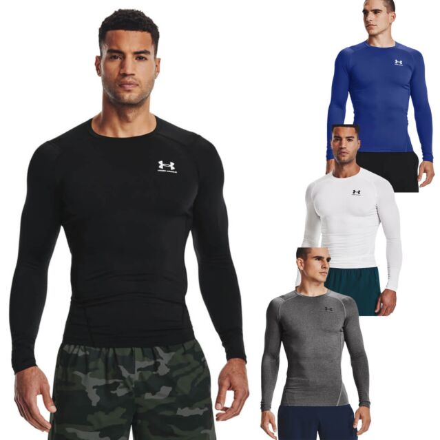 Under Armour Mens HeatGear Armour Comp Moisture Wicking Long Sleeve T-Shirt