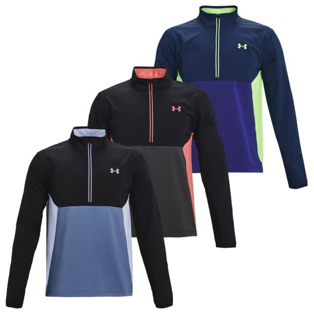 Under Armour Mens Storm Windstrike Half Zip Stretch Windproof Golf Sweater