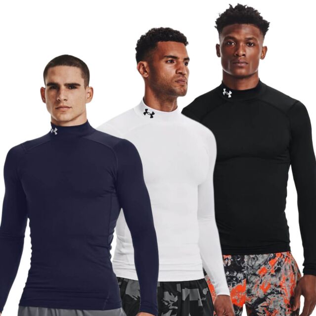 Under Armour Mens 2026 ColdGear Armour Moisture Wicking Mock Training Baselayer