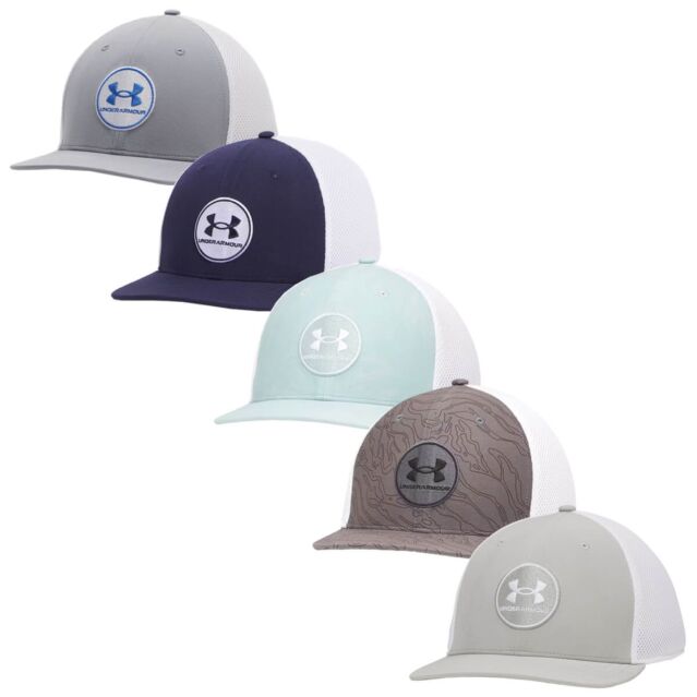 Under Armour Mens UA Drive Mid Iso-Chill Breathable Stretch Golf Cap
