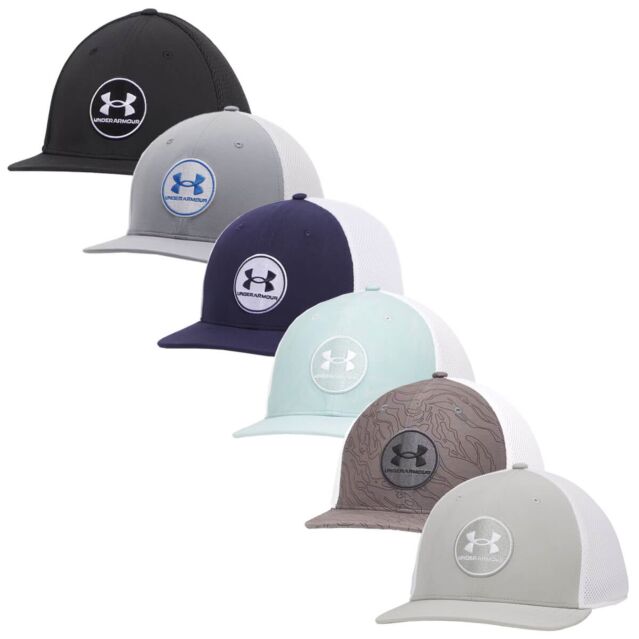 Under Armour Mens UA Drive Mid Iso-Chill Breathable Stretch Golf Cap