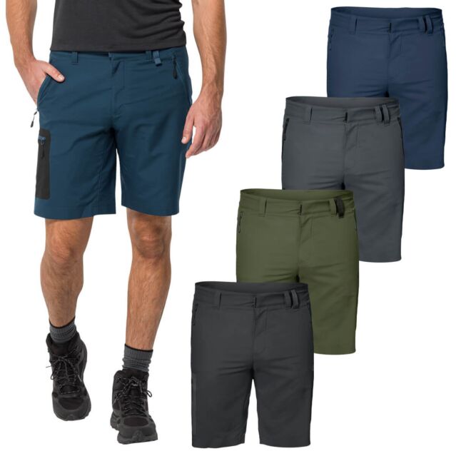 Jack Wolfskin Mens Active Track FlexShield Breathable Softshell Shorts