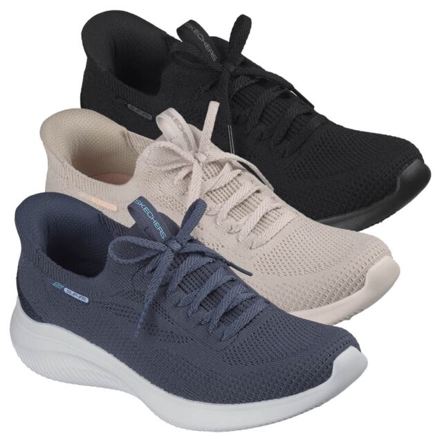 Skechers Womens Ultra Flex 4.0 Air Cooled Memory Foam Slip-Ins Trainers