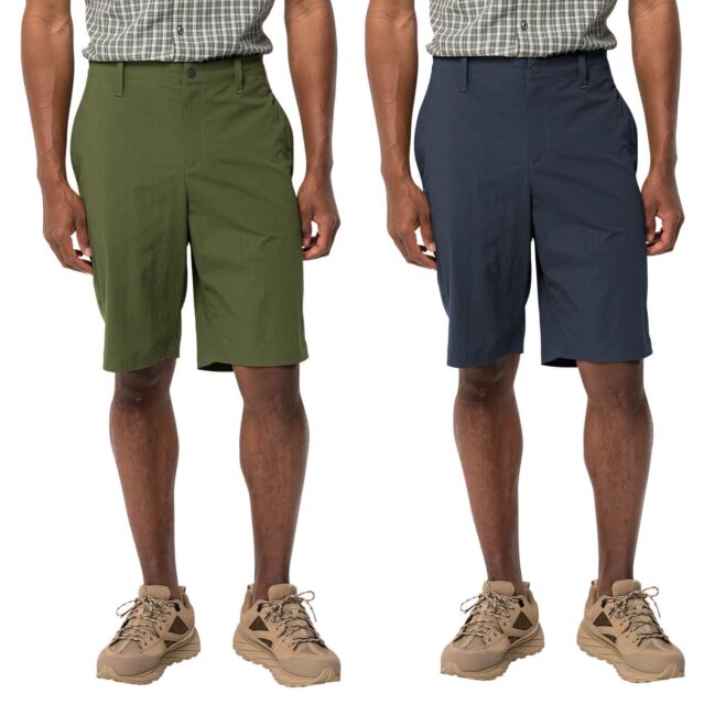Jack Wolfskin Mens Desert Water Repellent Moisture Wicking Hiking Shorts