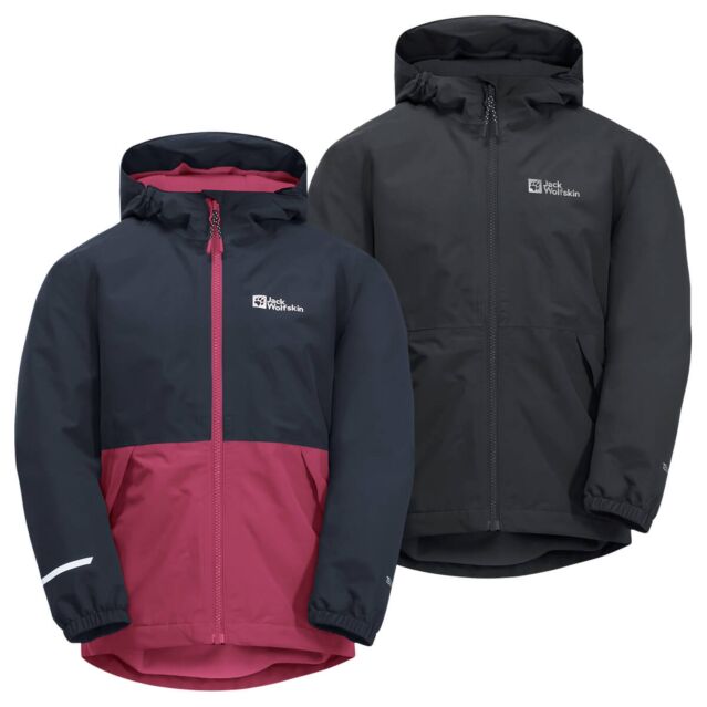 Jack Wolfskin Unisex Snowy Days Juniors Kids Waterproof Windproof Jacket