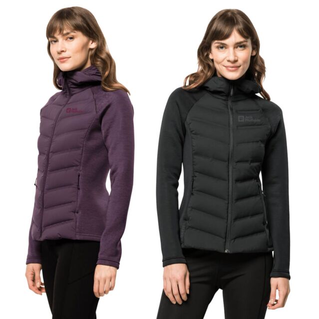 Jack Wolfskin Womens Tasman Down Hybrid Moisture Wicking Stretch Jacket