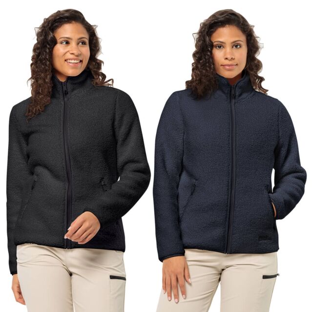 Jack Wolfskin Womens High Curl Fleece Cosy Soft Feel Comfort Jacket