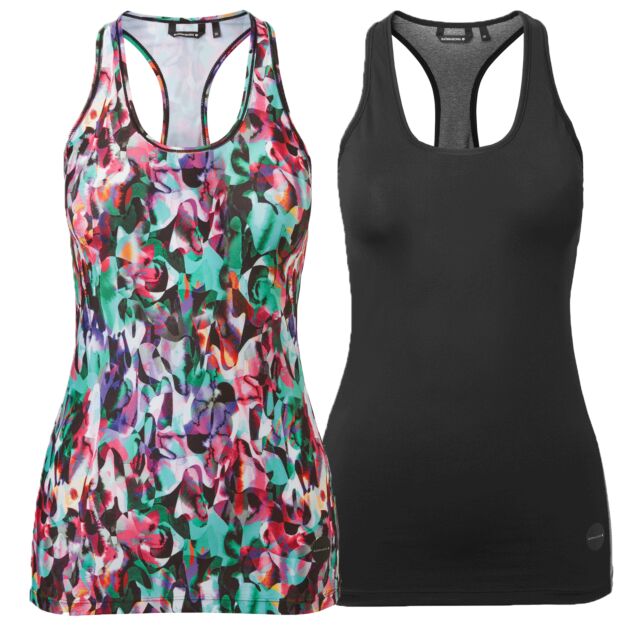 Bjorn Borg Womens Cody Racerback Sleeveless Workout Gym Tank Tshirt Top